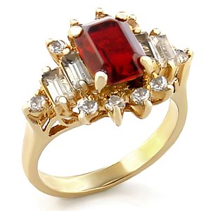 SWAROVSKI CRYSTAL CLUSTER COCKTAIL RING 18KRGP-4 sizes